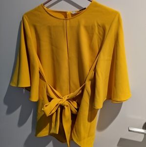 Yellow Zara shirt